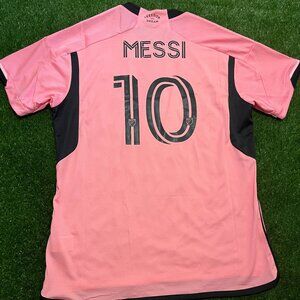 Adidas 2024-25 Inter Miami Authentic Home Jersey - Messi